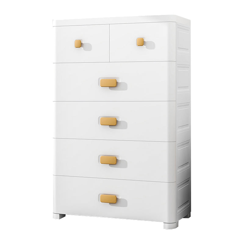 Ultra Modern Vertical Baby Dresser Plastic Kids Furniture with Drawers