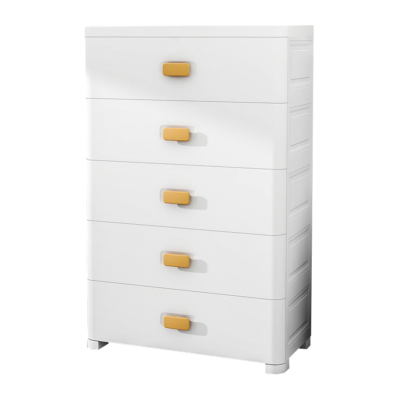 Ultra Modern Vertical Baby Dresser Plastic Kids Furniture with Drawers