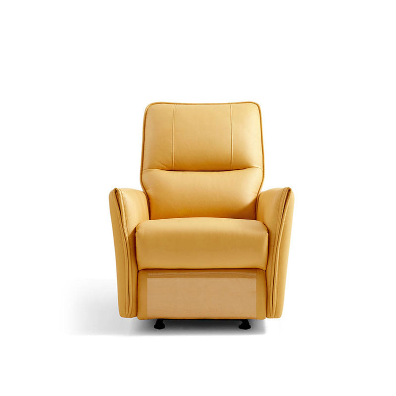 Modern Recliner Chair Faux Leather Solid Color Standard Recliner