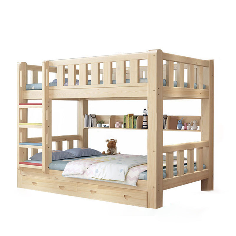 Mid-century Modern No Theme Kid Bed Solid Wood Standard Bunk Bed