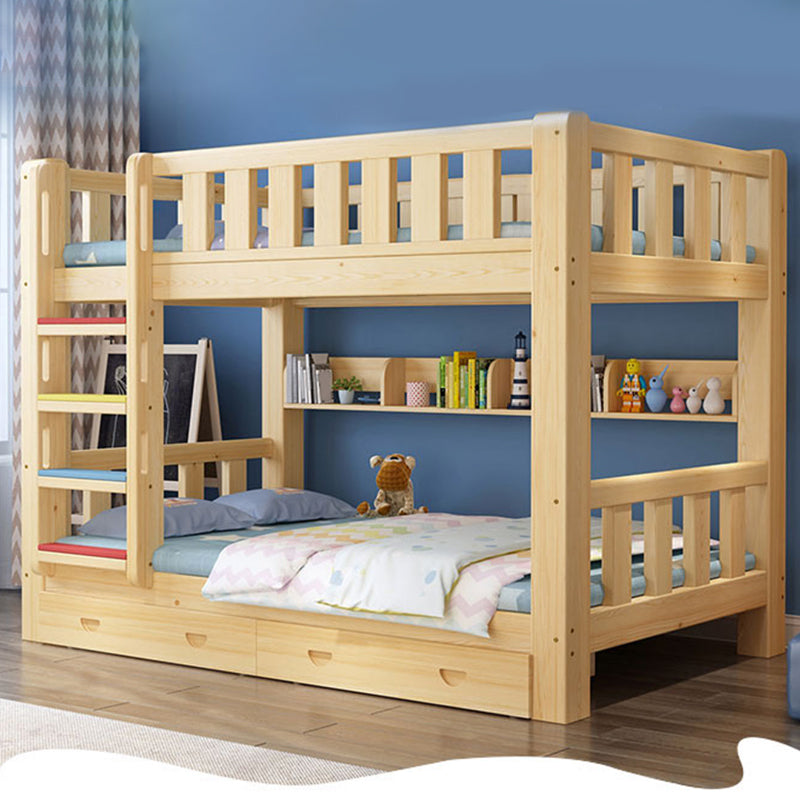 Mid-century Modern No Theme Kid Bed Solid Wood Standard Bunk Bed