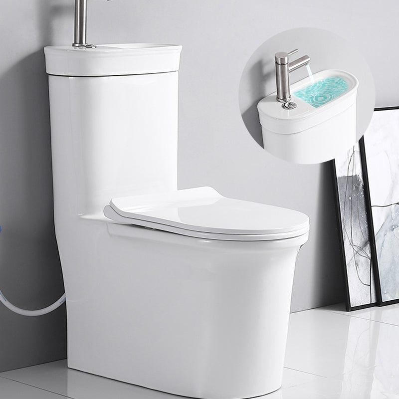 Contemporary Ceramic Flush Toilet Seat Included Urine Toilet for Washroom