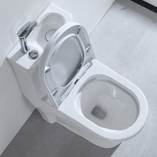 Contemporary Porcelain Flush Toilet Floor Mount One-Piece Toilet Urine Toilet