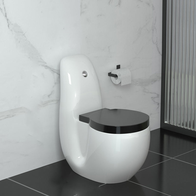 Contemporary Siphon Jet Flush Toilet Floor Mounted Urine Toilet for Bathroom