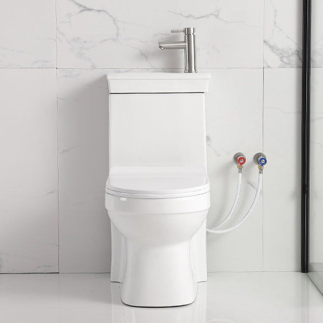 Modern Siphon Jet Flush Toilet Floor Mount One-Piece Toilet Toilet