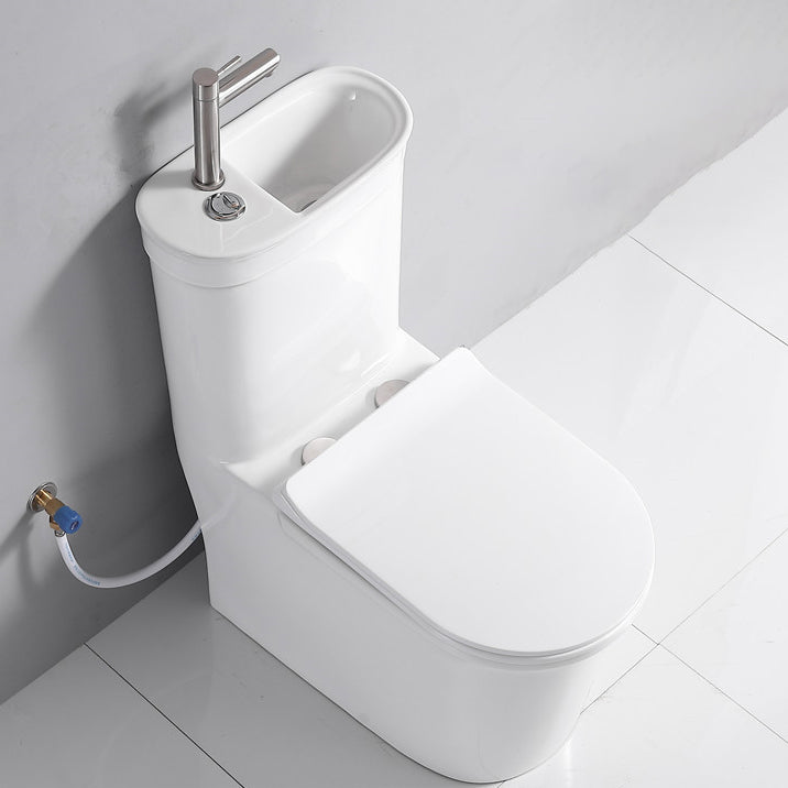 Modern Siphon Jet Flush Toilet Floor Mount One-Piece Toilet Toilet