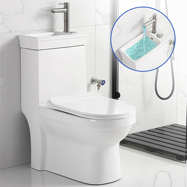 Modern Siphon Jet Flush Toilet Floor Mount One-Piece Toilet Toilet