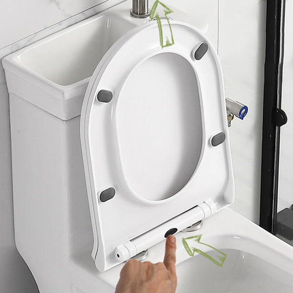 Modern Siphon Jet Flush Toilet Floor Mount One-Piece Toilet Toilet