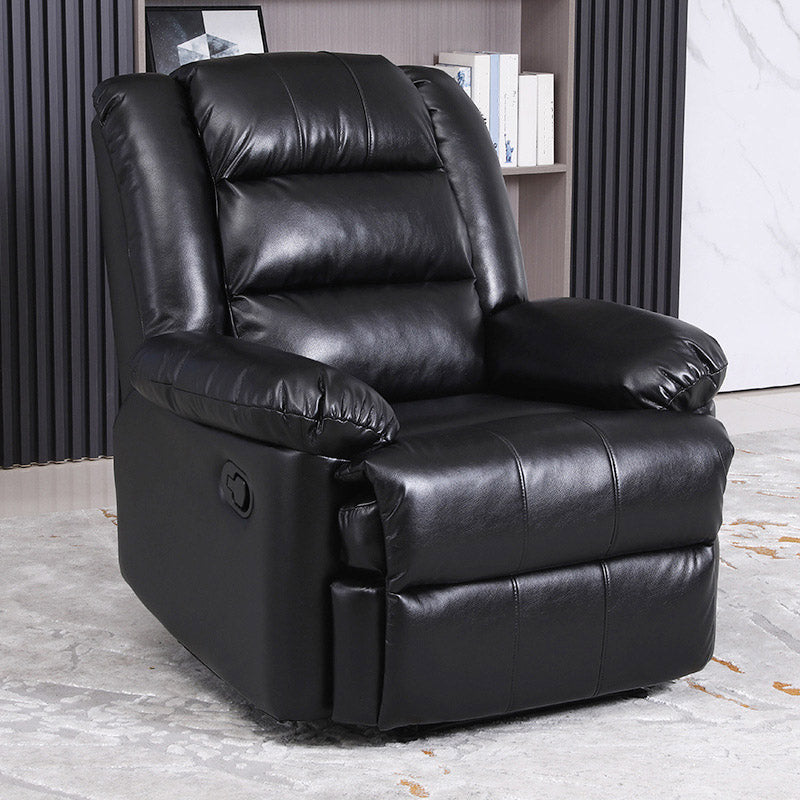 Faux Leather E Standard Recliner Solid Color Metal Fram Recliner Chair