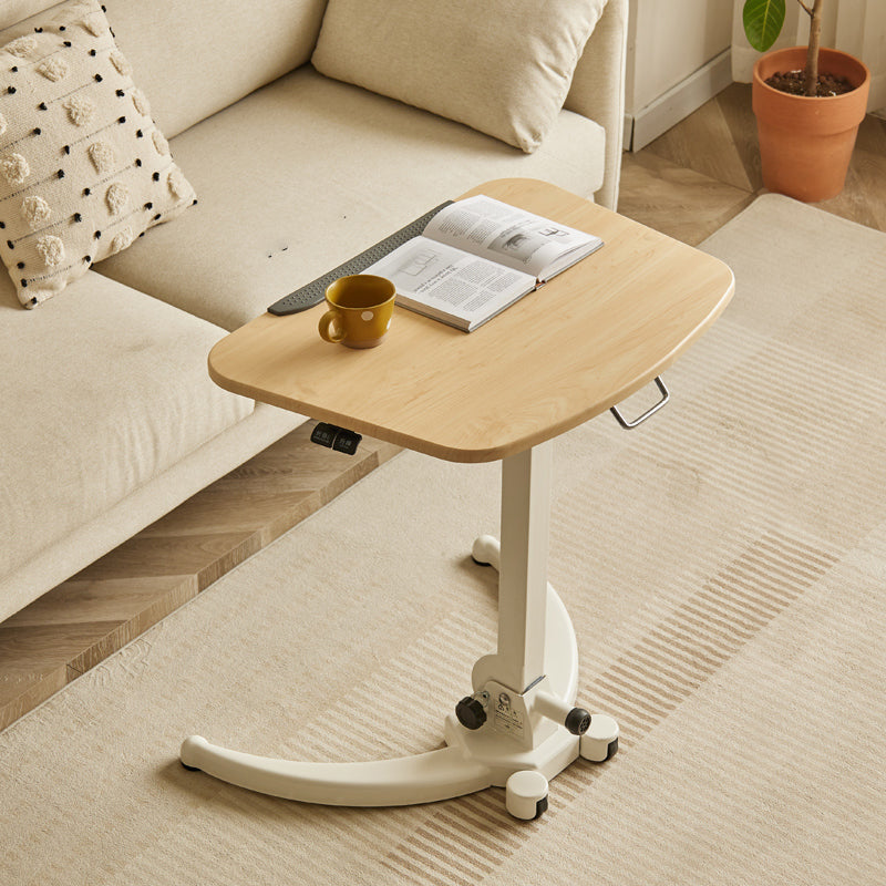 Wood Top Home Lap Desk Adjustable Kids Writing Desk with Casters