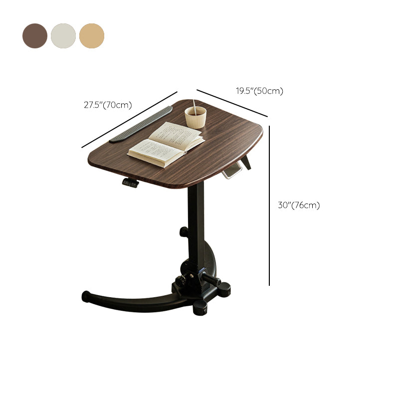 Wood Top Home Lap Desk Adjustable Kids Writing Desk with Casters