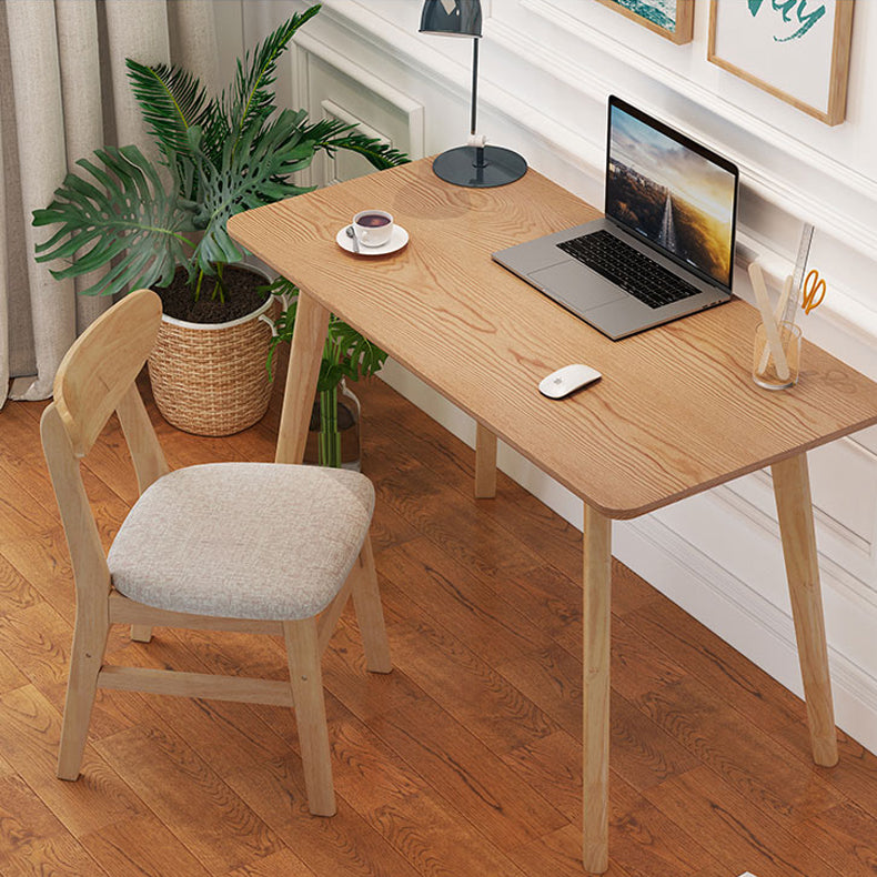 Wooden Desk and Chair Kids Writing Desk 29.52"H Child Desk in Natural