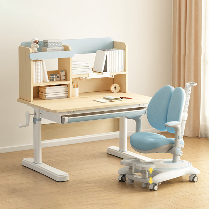 Contemporary Adjustable Writing Table with 1 Drawer and Hand Crank