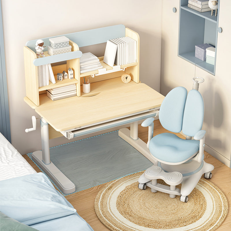 Contemporary Adjustable Writing Table with 1 Drawer and Hand Crank