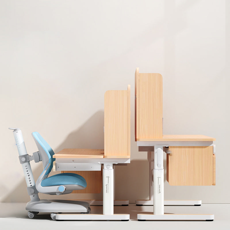 Contemporary Adjustable Children's Desk with 4 Drawers and Storage Shelves