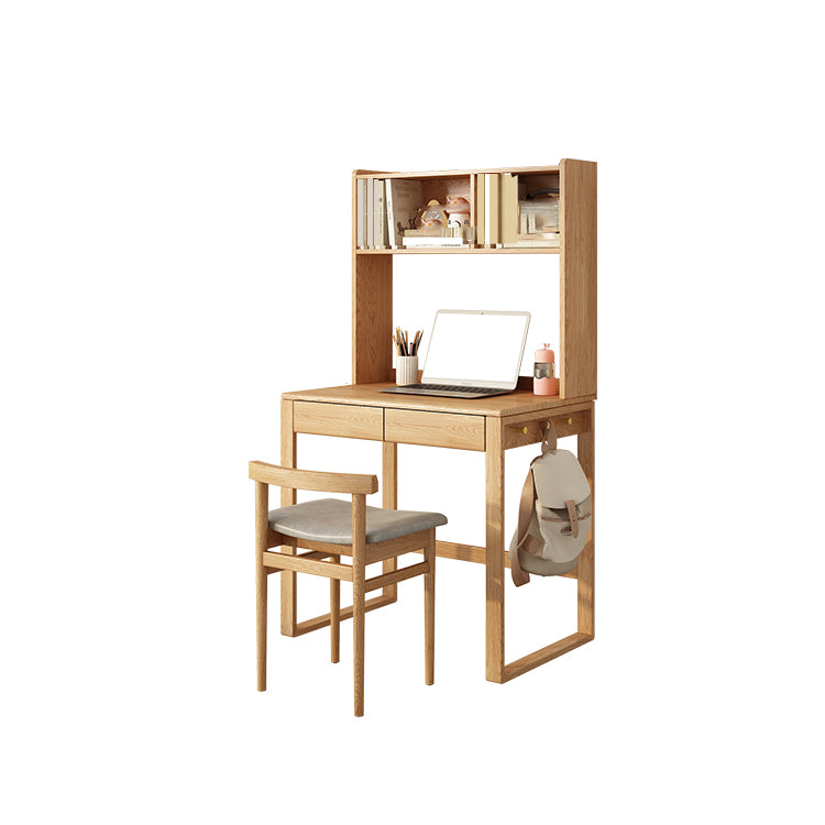 Study Desk with Storage and Drawer Child Desk and Chair Set with Hook