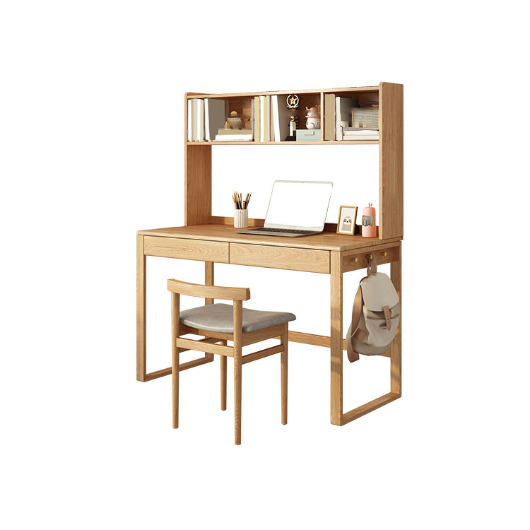 Study Desk with Storage and Drawer Child Desk and Chair Set with Hook