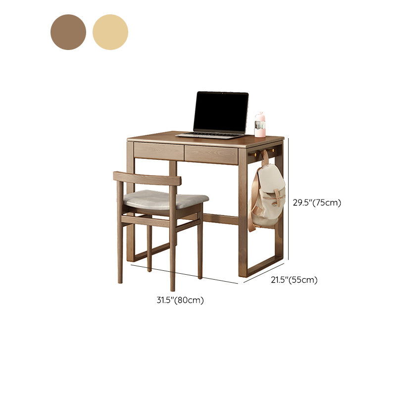 Study Desk with Storage and Drawer Child Desk and Chair Set with Hook