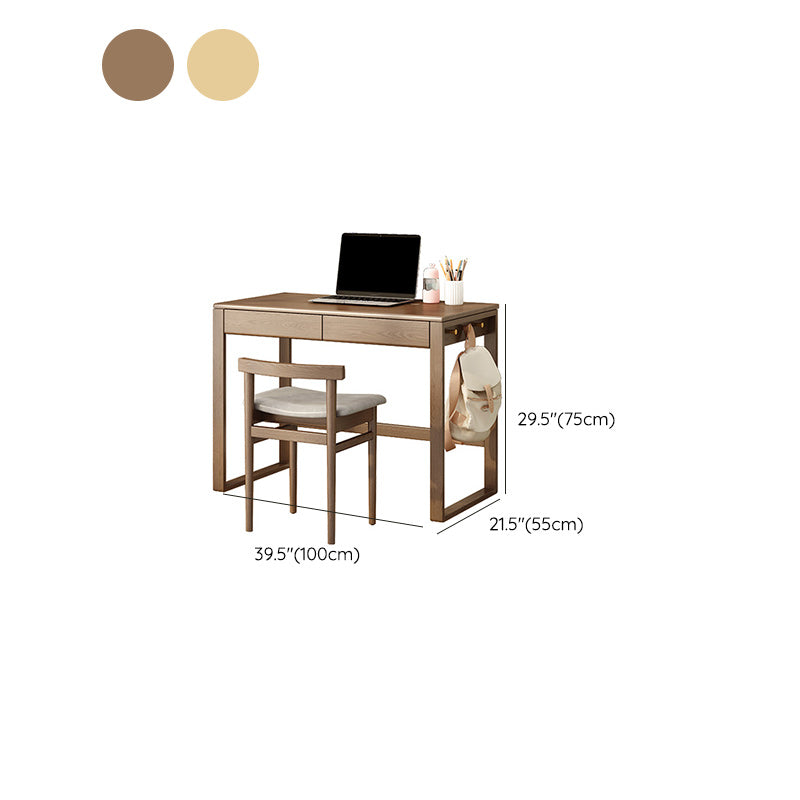 Study Desk with Storage and Drawer Child Desk and Chair Set with Hook