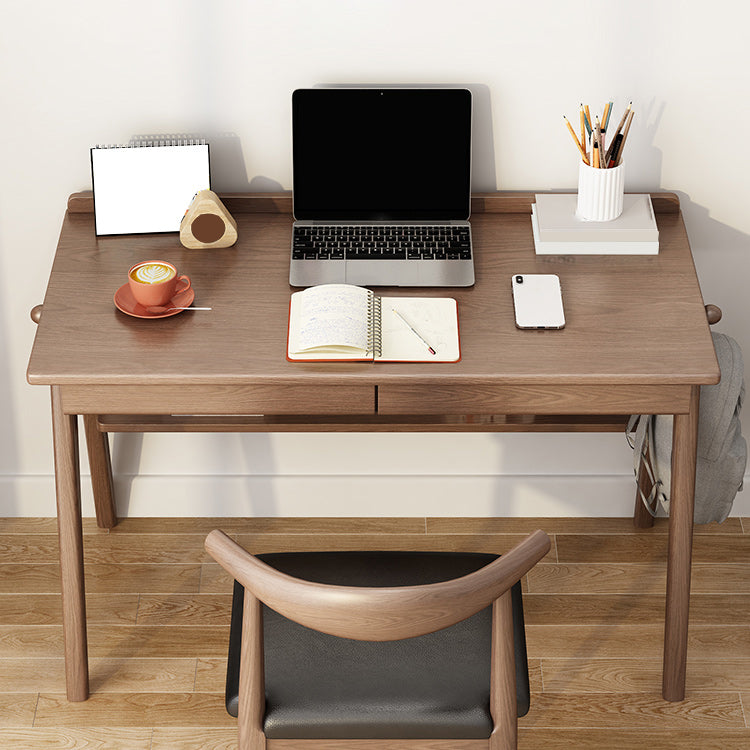 Bedroom Writing Desk and Chair Set Solid Wood Child Desk with Drawers