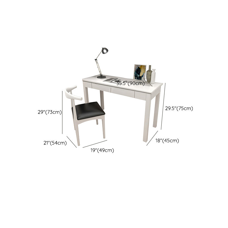 Desk and Chair Set Kids Desk 29.52" H Kids Writing Desk with Drawers