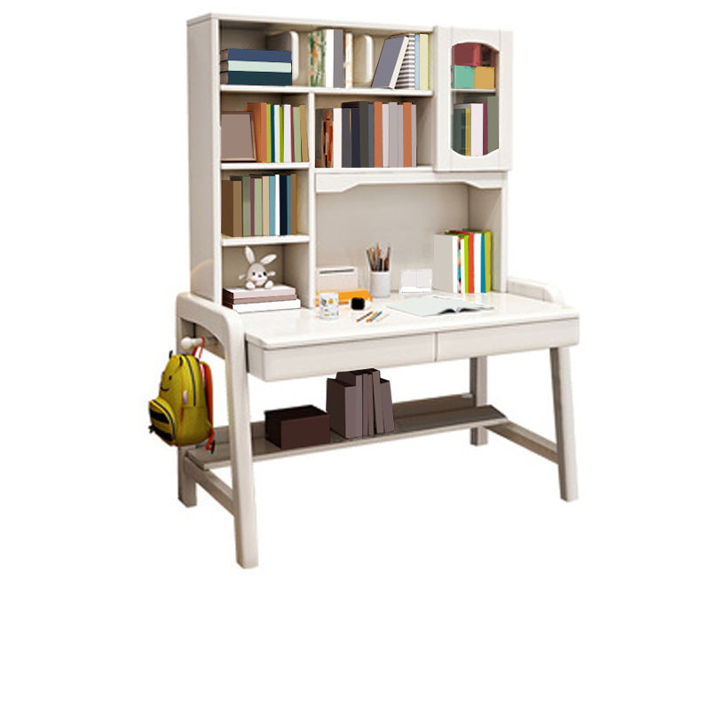 Scandinavian Wood Study Desk Multifunctional Lifting Desk with Drawer Home Computer Desk