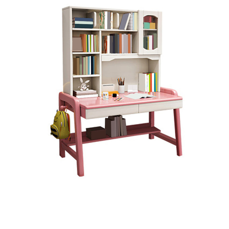 Scandinavian Wood Study Desk Multifunctional Lifting Desk with Drawer Home Computer Desk