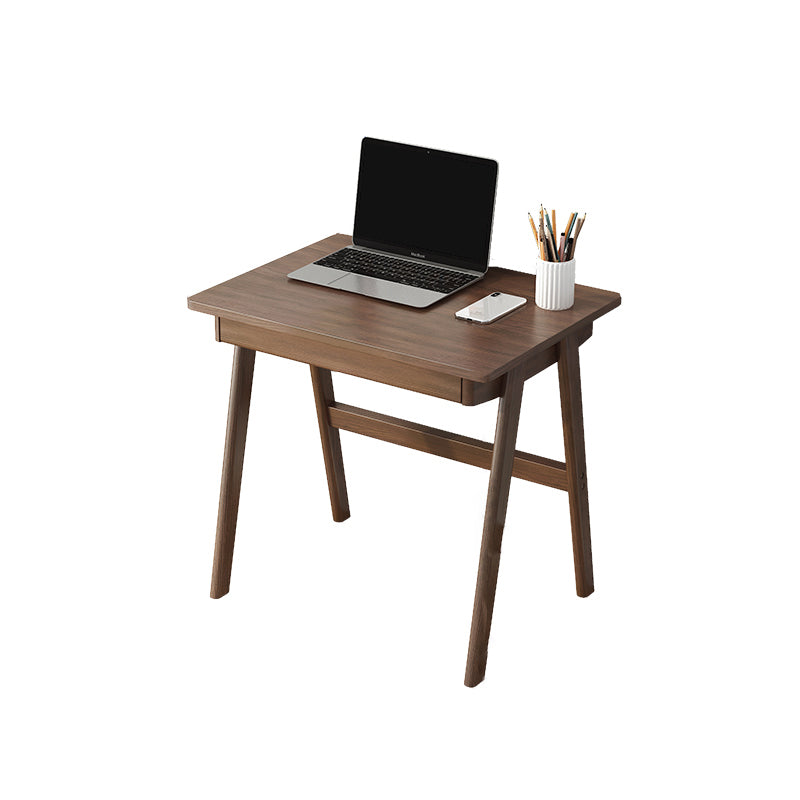 Modern Solid Wood Desk with Chair Study Desk Home Desk with Drawer Student Table