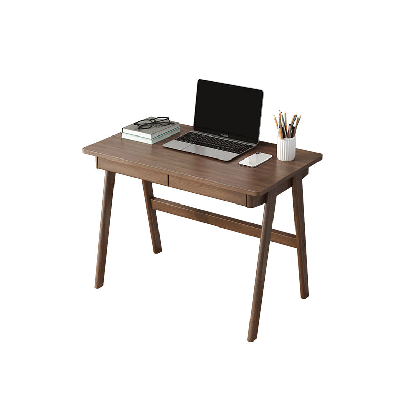 Modern Solid Wood Desk with Chair Study Desk Home Desk with Drawer Student Table