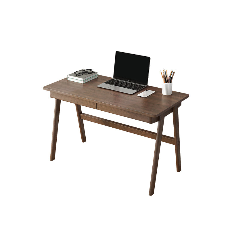 Modern Solid Wood Desk with Chair Study Desk Home Desk with Drawer Student Table