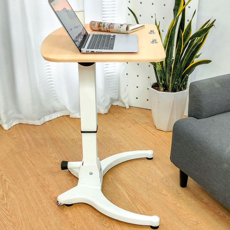 Multifunctional Lifting Standing Desk with Casters Wood Writing Desk