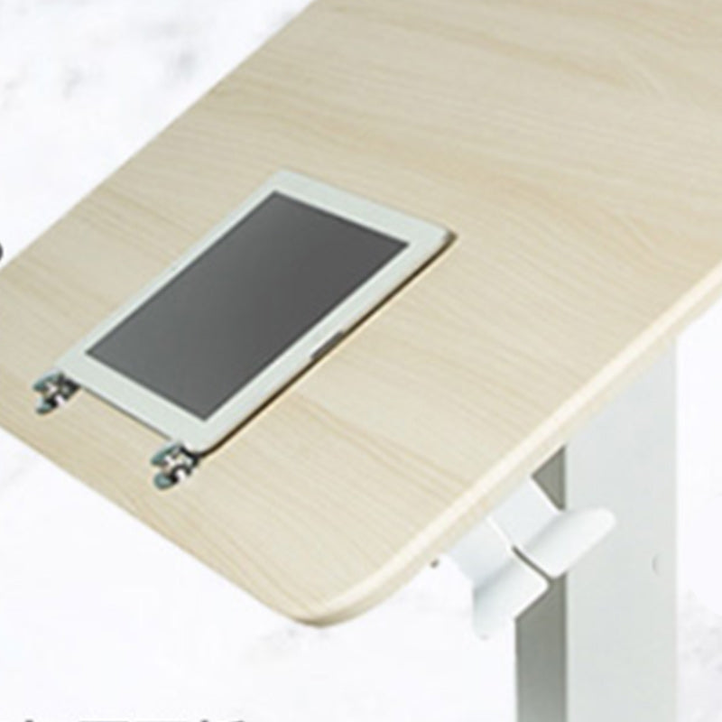 Multifunctional Lifting Standing Desk with Casters Wood Writing Desk