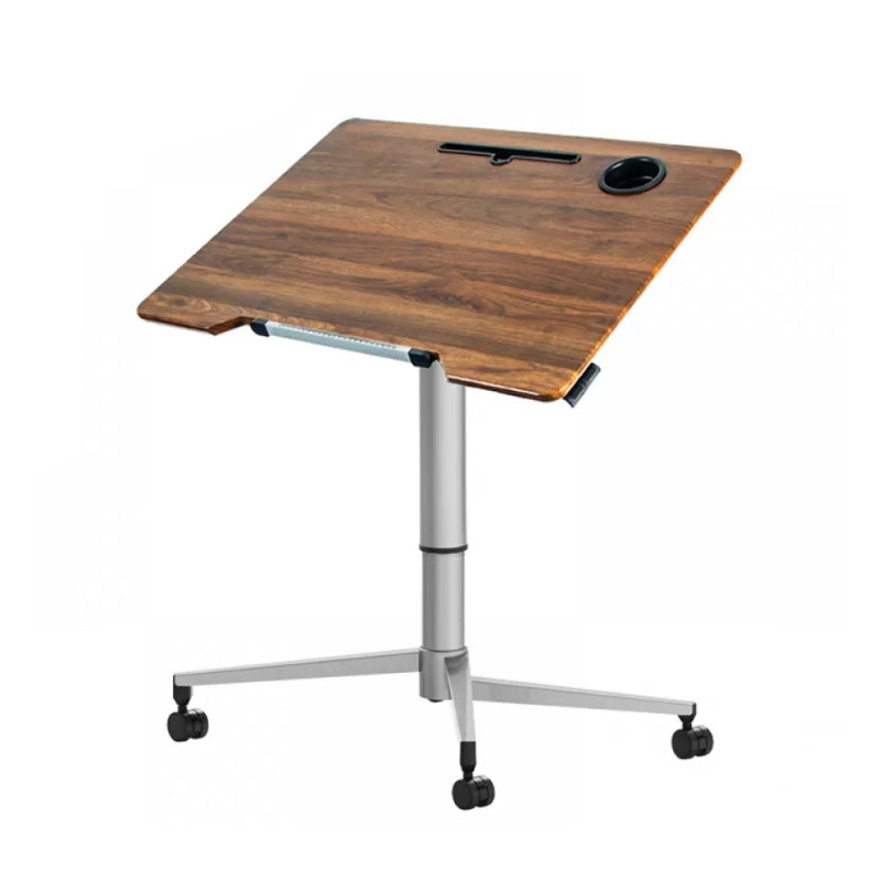 Home Study Desk Wood with Casters Writing Desk Multifunctional Lifting