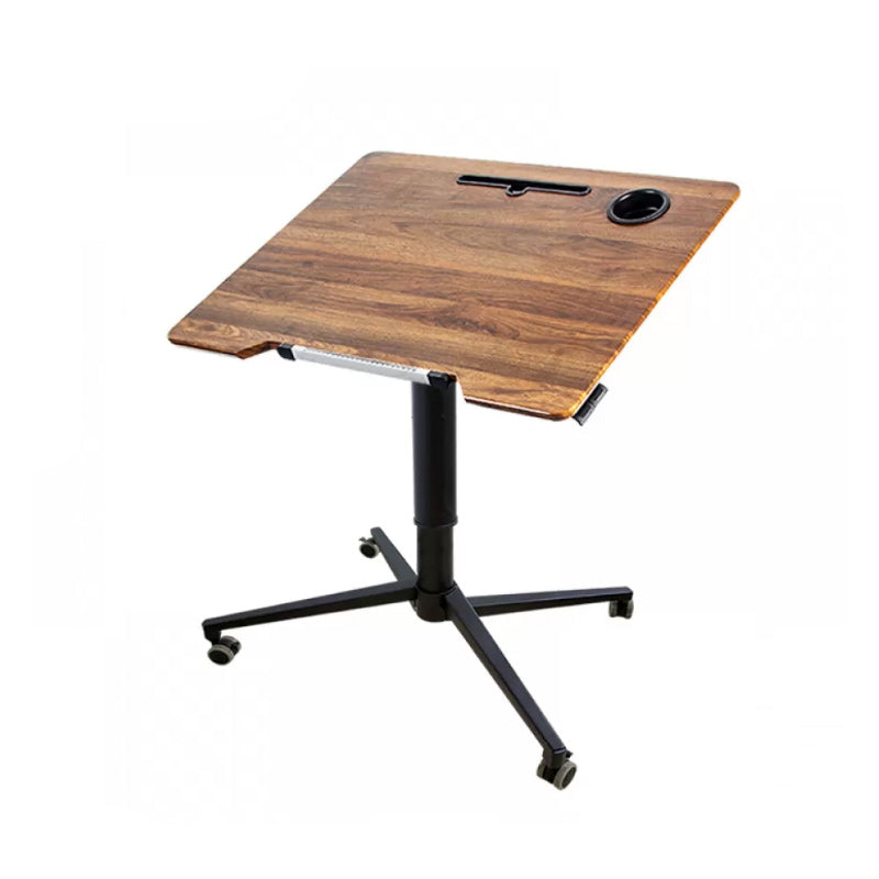 Home Study Desk Wood with Casters Writing Desk Multifunctional Lifting