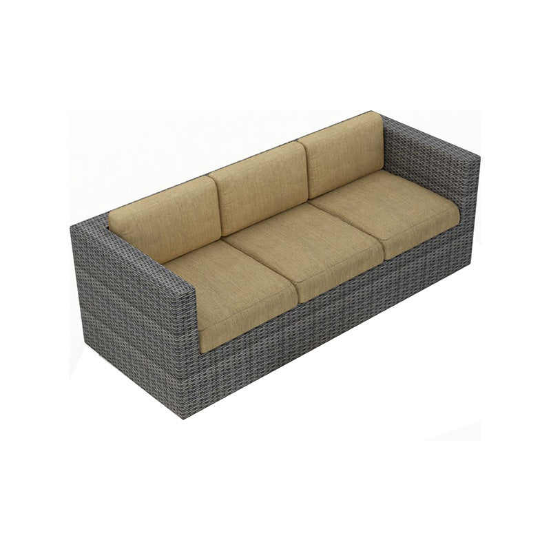 Storage Available Patio Sofa Wicker Outdoor Patio Sofa with Cushions