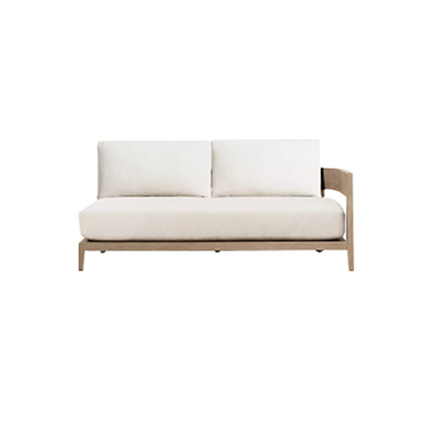 Farmhouse White Cushions Outdoor Patio Sofa/Outdoor Sectional