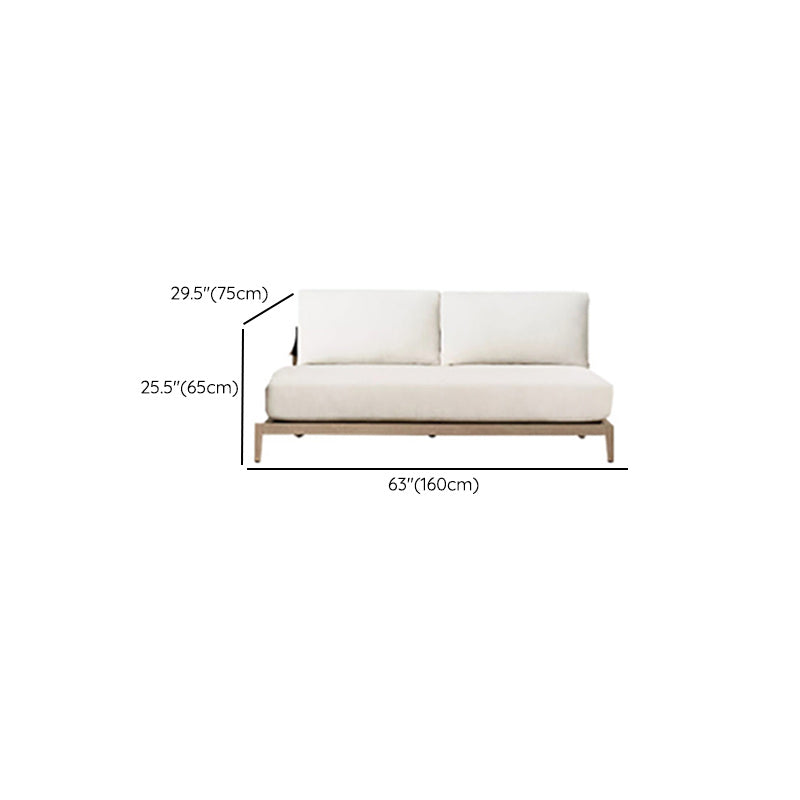 Farmhouse White Cushions Outdoor Patio Sofa/Outdoor Sectional