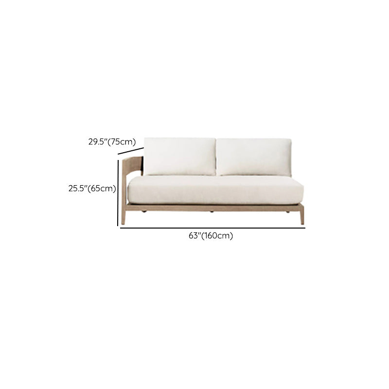 Farmhouse White Cushions Outdoor Patio Sofa/Outdoor Sectional