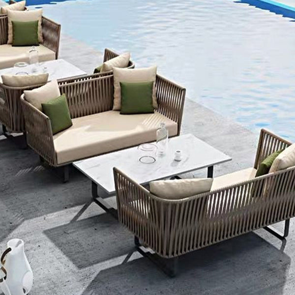 UV Resistant Patio Sofa Set, Water Resistant Outdoor Patio Sofa