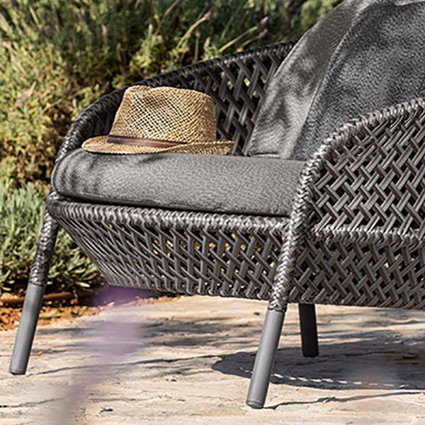 Contemporary Patio Sofa Water Resistant Cushions Outdoor Patio Sofa