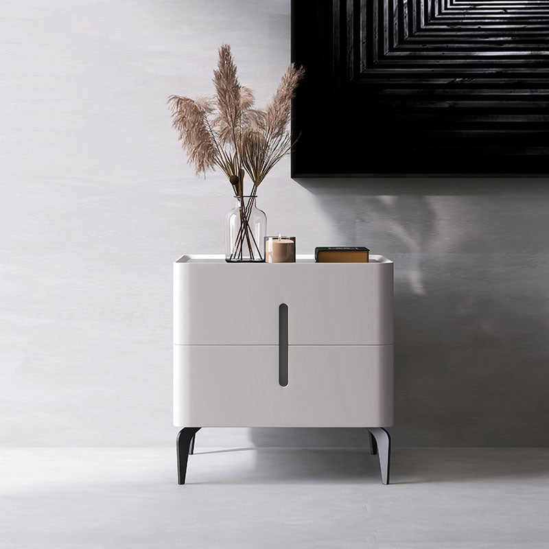 Modern Style Accent Table Nightstand Wooden Bedside Cabinet for Bedroom