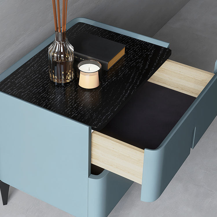 Modern Style Accent Table Nightstand Wooden Bedside Cabinet for Bedroom