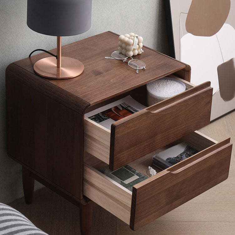 Modern Pine Bed Nightstand Drawers Included Night Table for Bedroom