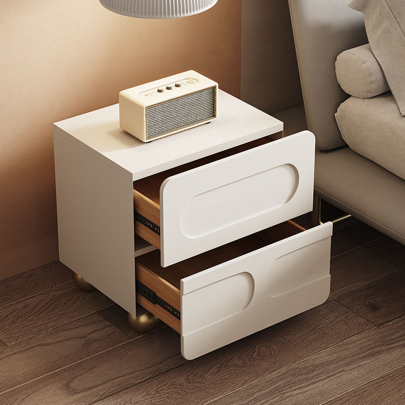 Wooden Accent Table Nightstand Modern Bedside Cabinet for Bedroom