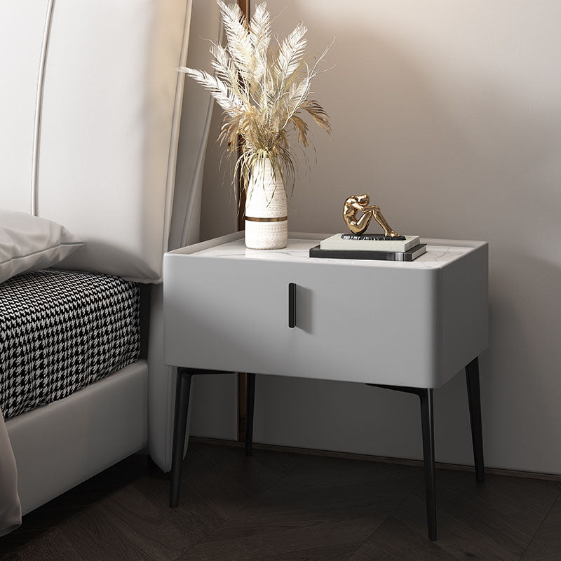 Drawer Storage Nightstand Modern Bedside Cabinet for Bedroom