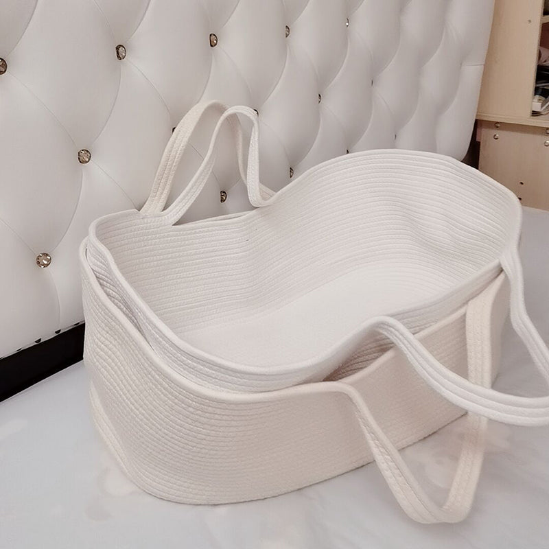 Portable Moses Basket Foldable Oval Moses Basket for Newborn