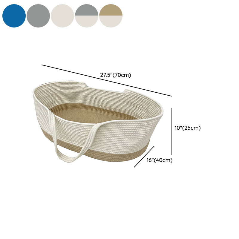 Portable Moses Basket Foldable Oval Moses Basket for Newborn