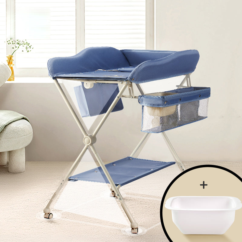 Safety Rails Folding Baby Changing Table Flat Top Changing Table for Home