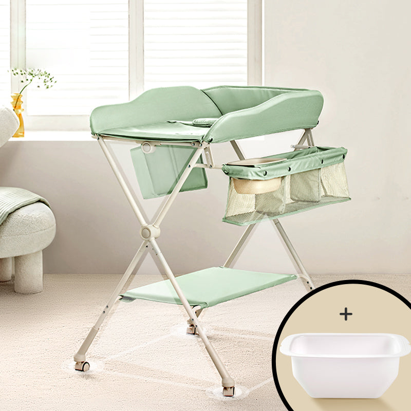 Safety Rails Folding Baby Changing Table Flat Top Changing Table for Home