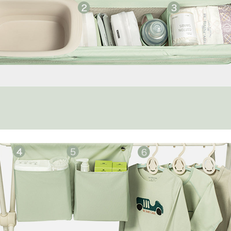 Portable Safety Rails Baby Changing Table Flat Top Changing Table with Shelf